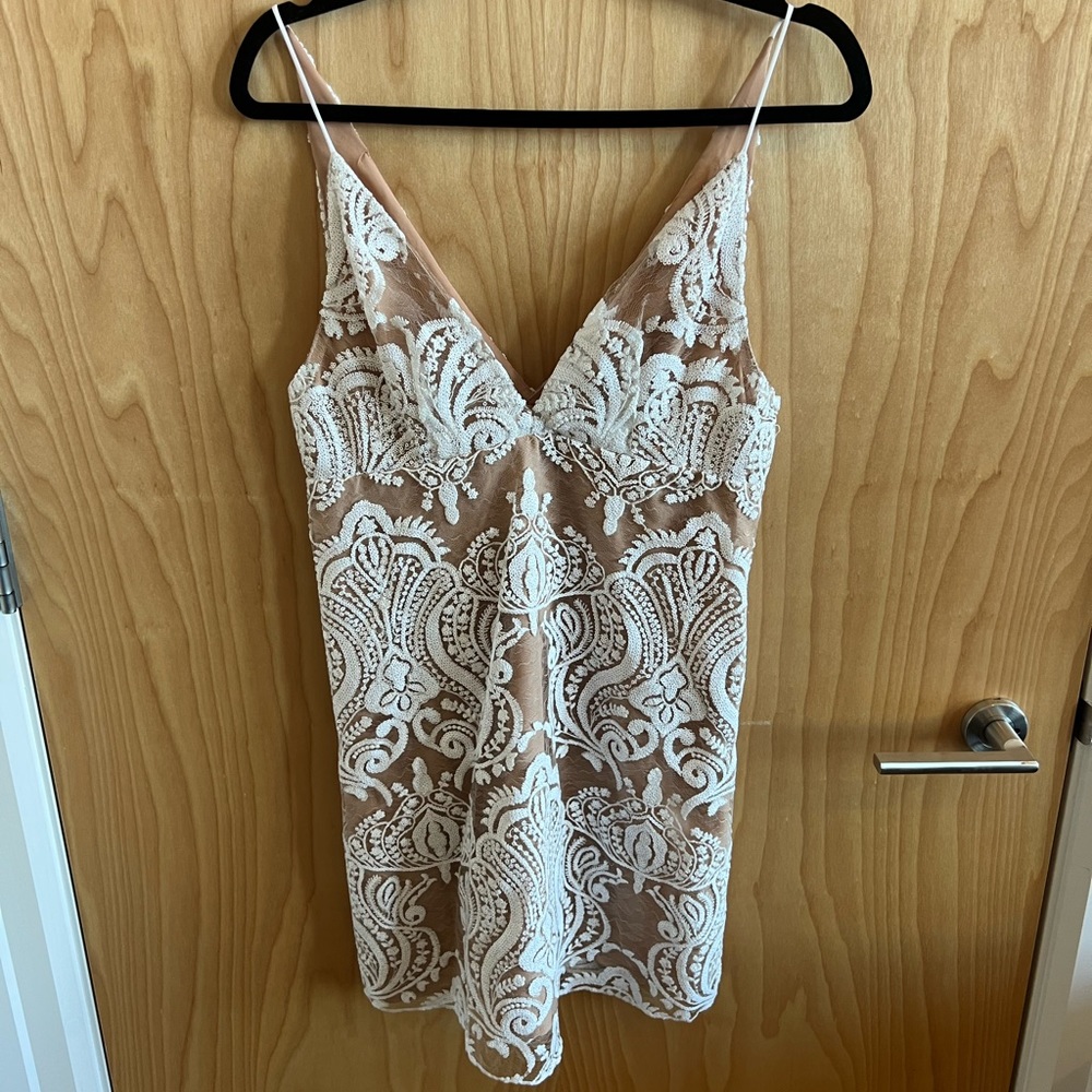 Free People Night Shimmer Mini Dress